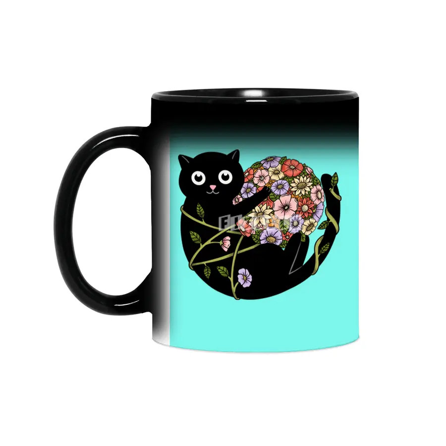 Cat flowers ball Sihirli Kupa
