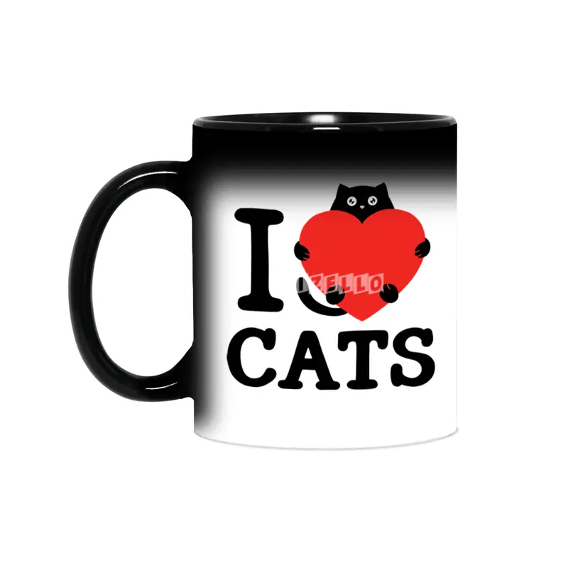 I love cats Sihirli Kupa