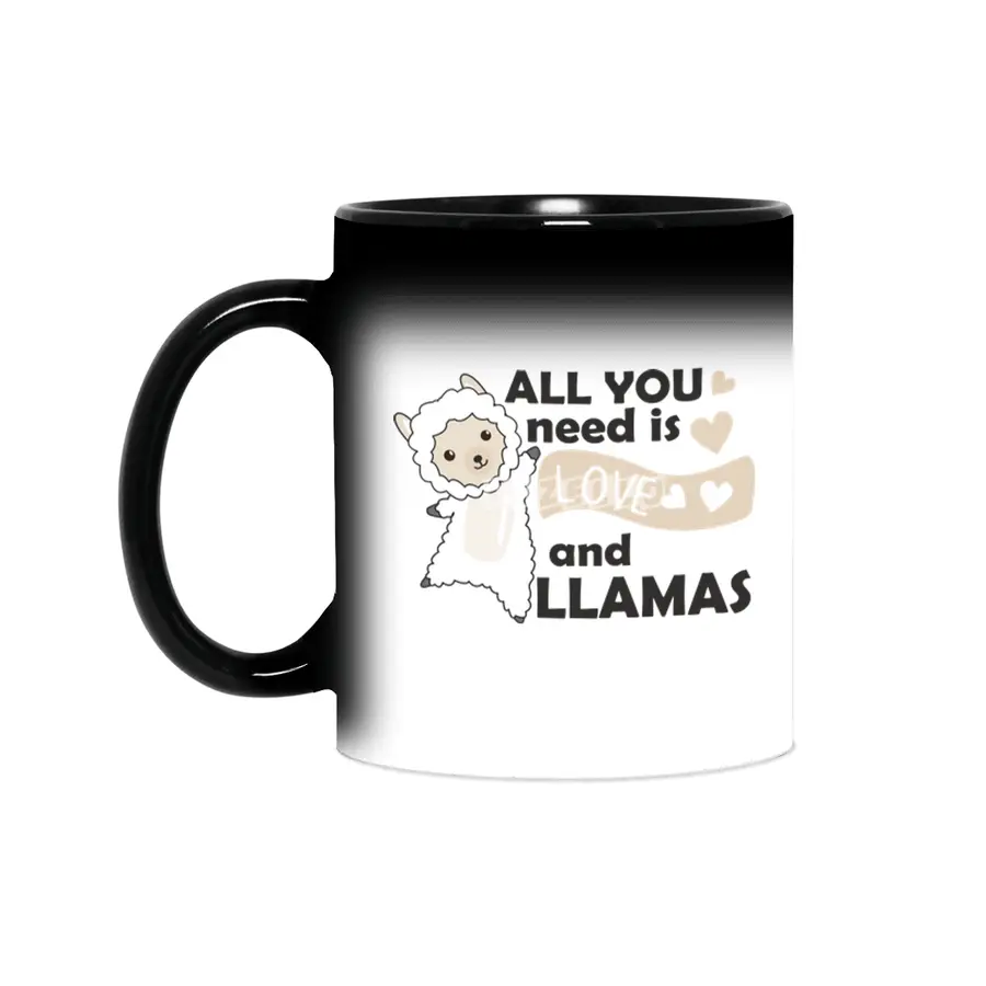 All You Need Is Love And Llama's Sweet Llama Heart Sihirli Kupa