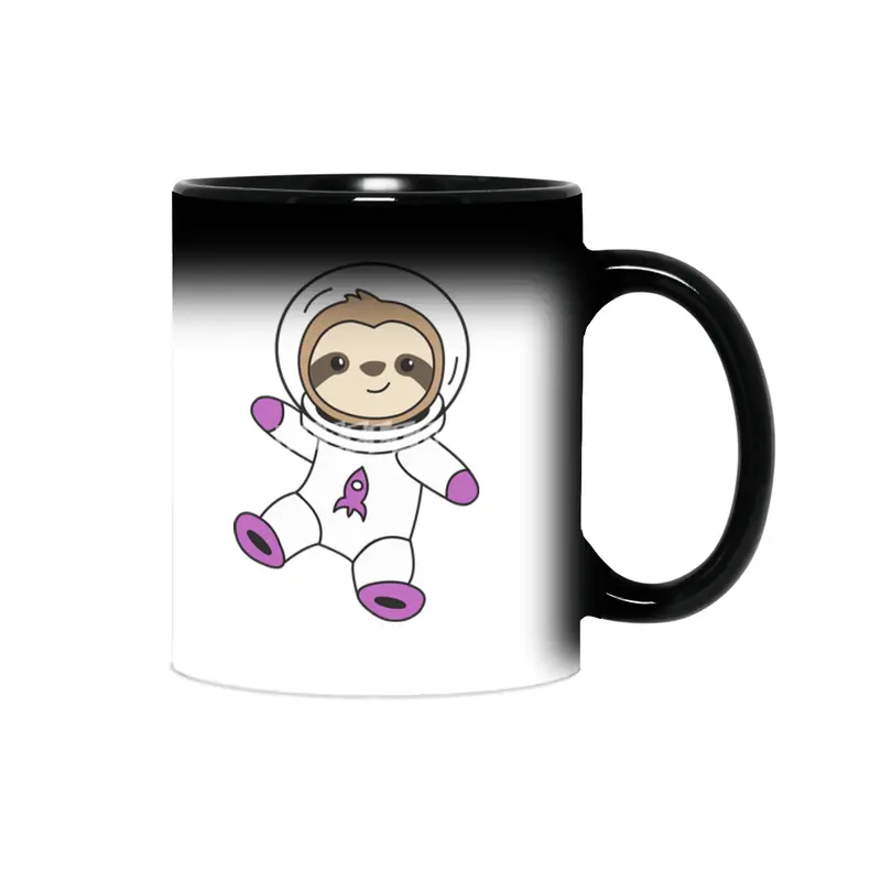 Astronaut Sloth Planet Earth Mars Space Sihirli Kupa