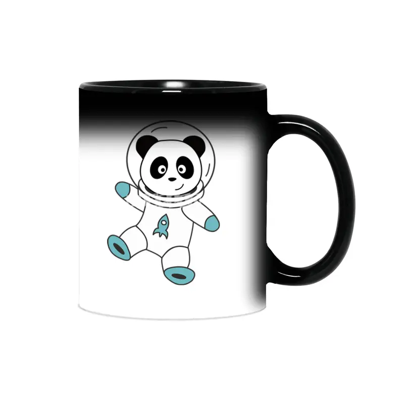 Astronauts Pandas Planet Earth Space Sihirli Kupa