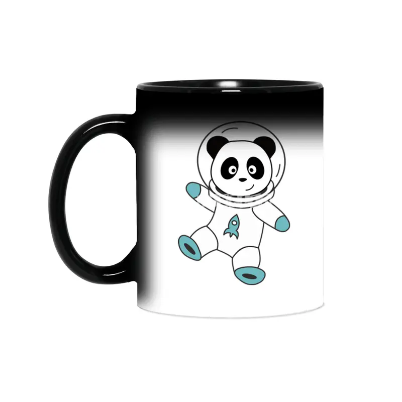 Astronauts Pandas Planet Earth Space Sihirli Kupa