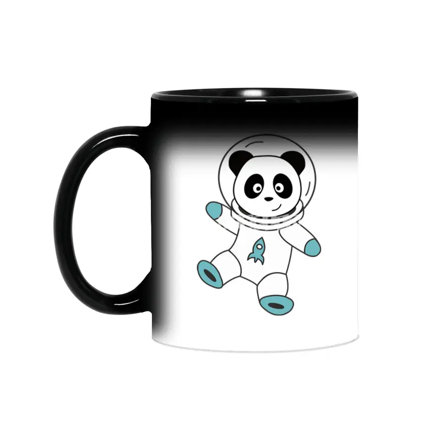 Astronauts Pandas Planet Earth Space Sihirli Kupa