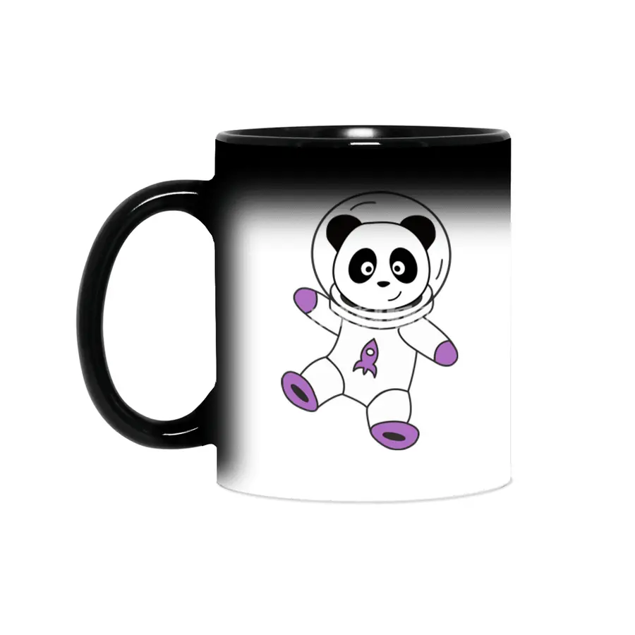Astronauts Pandas Planet Earth Space Sihirli Kupa