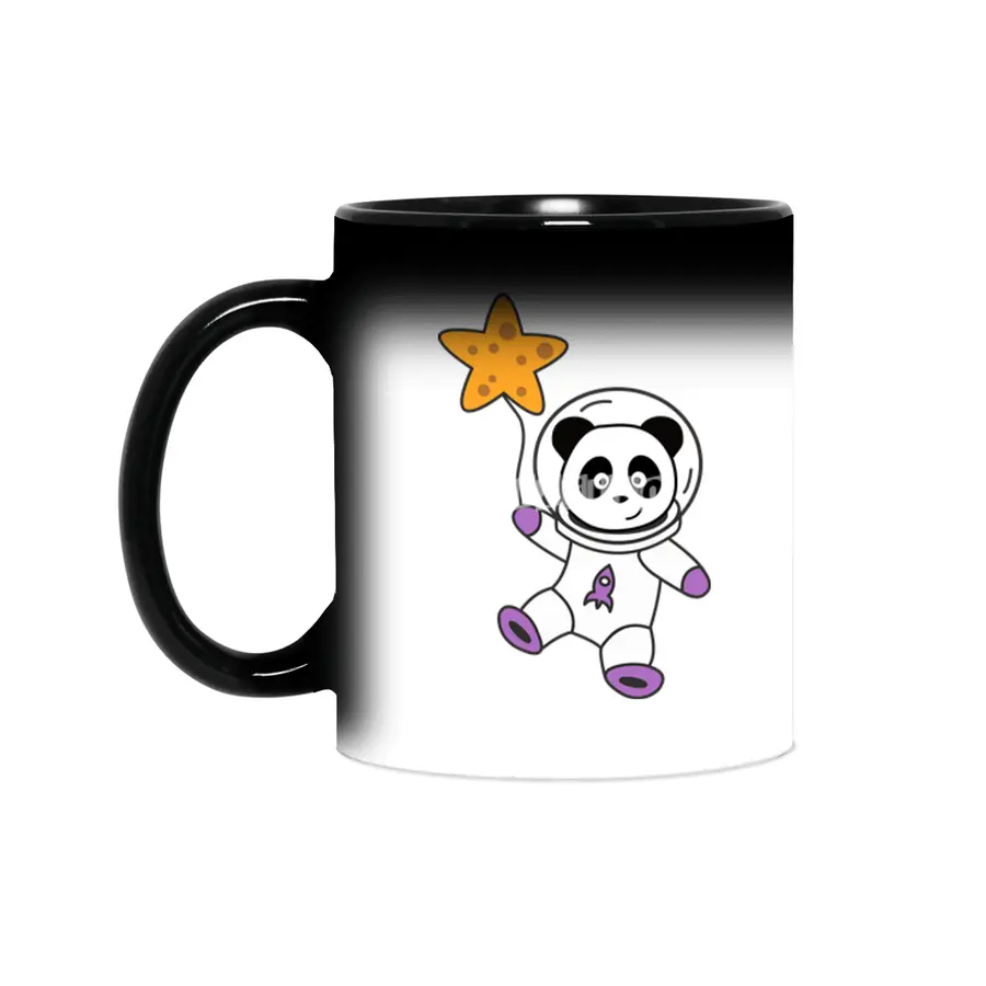 Astronauts Pandas Planet Earth Space Star Sihirli Kupa