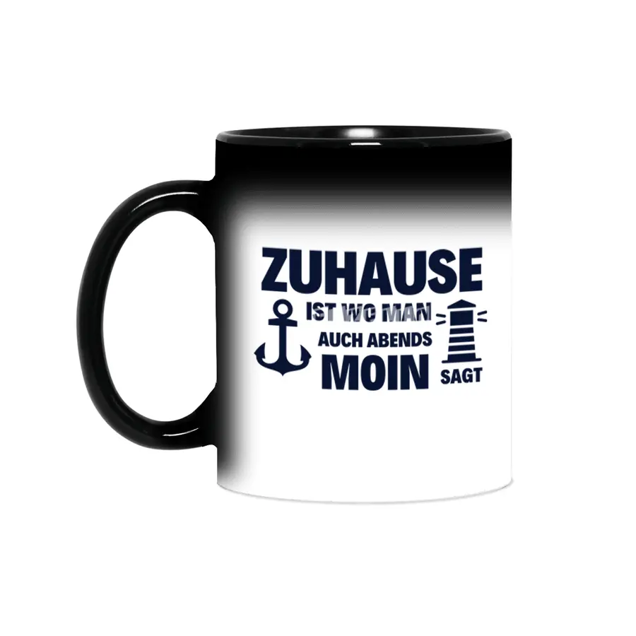 At Home Moin Lighthouse Seagull North Sea Anchor Sihirli Kupa