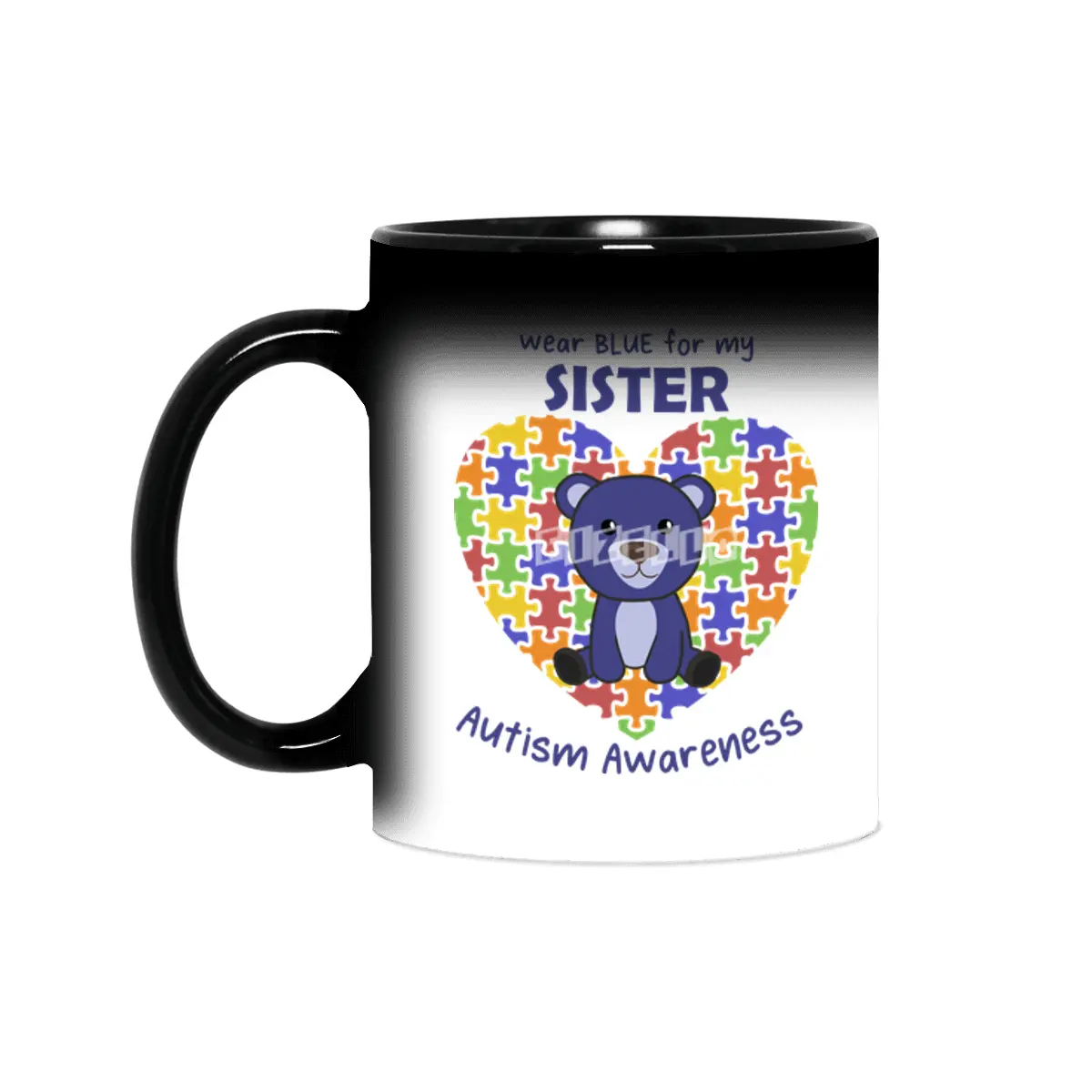 Autism Awareness Wear Blue For My Sister Sihirli Kupa