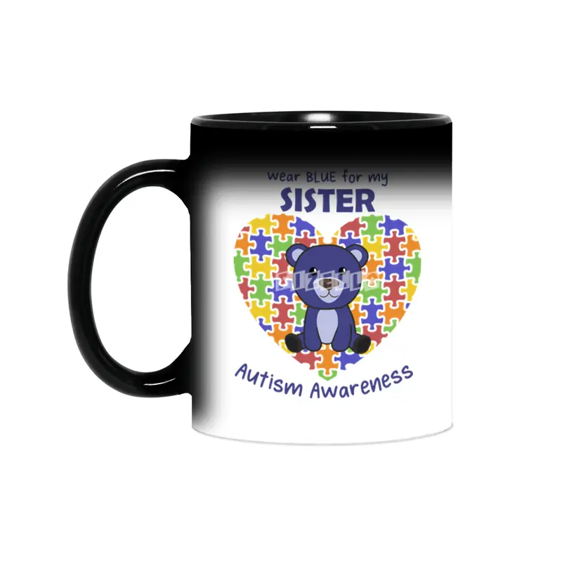 Autism Awareness Wear Blue For My Sister Sihirli Kupa
