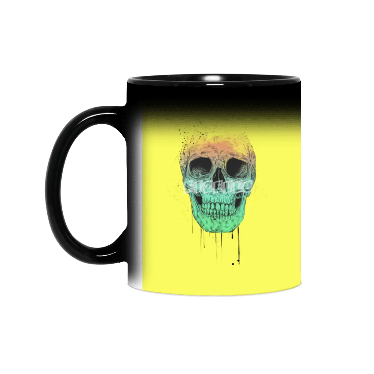 Pop art skull Sihirli Kupa