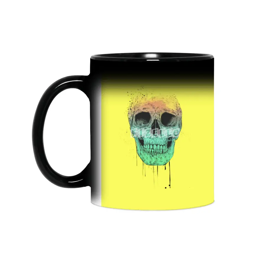 Pop art skull Sihirli Kupa