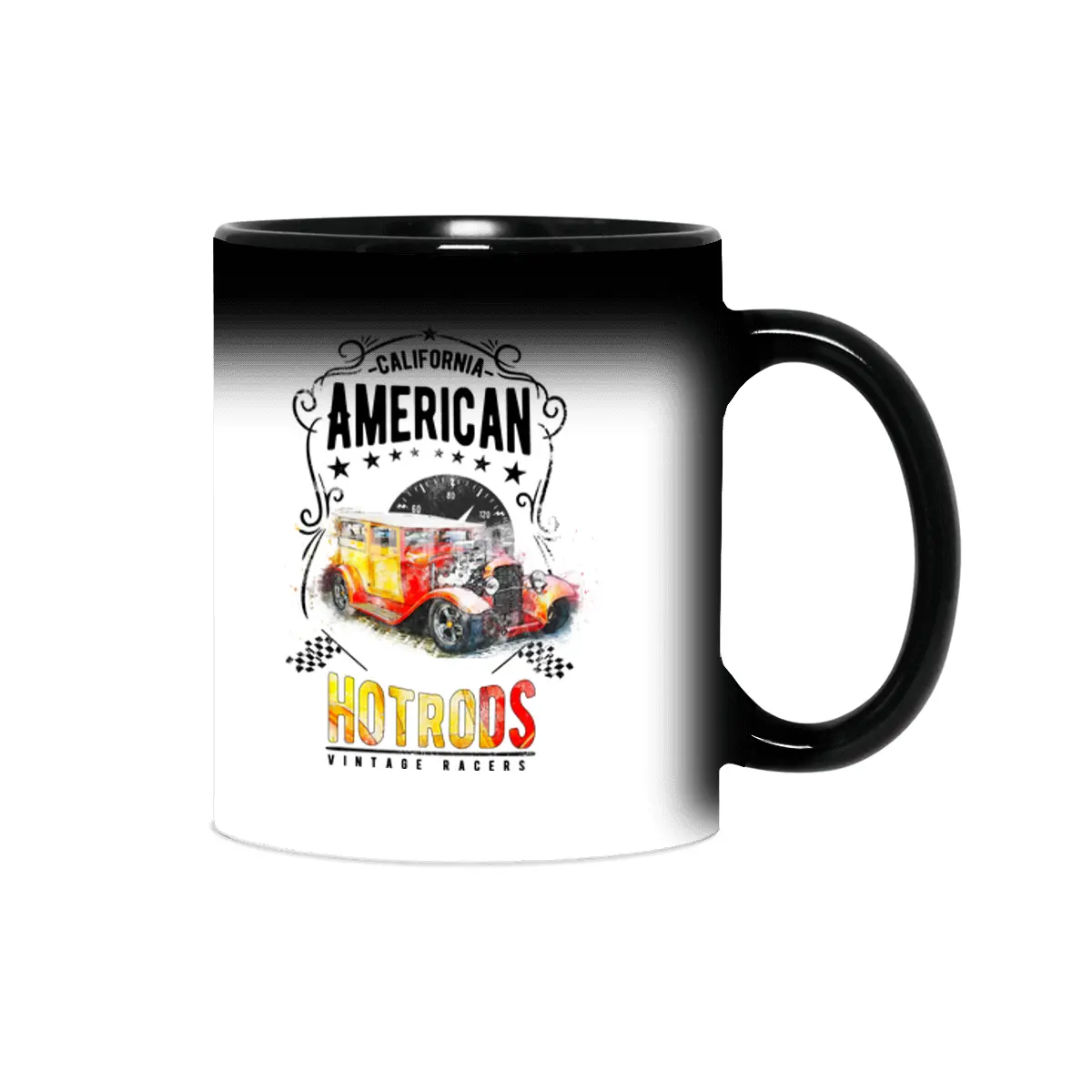 American Hot Rod Hotrod Racing Car Gift Sihirli Kupa