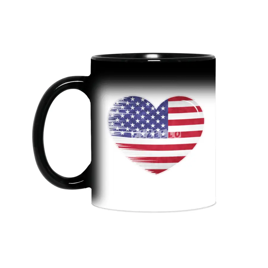 I Love America USA, My Home, My Country Sihirli Kupa