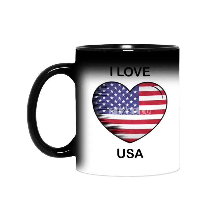 I Love America USA, My Home, My Country Sihirli Kupa