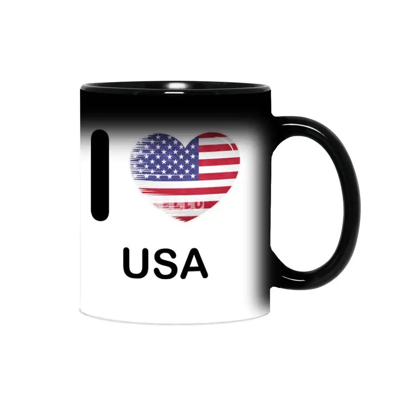 I Love America USA, My Home, My Country Sihirli Kupa
