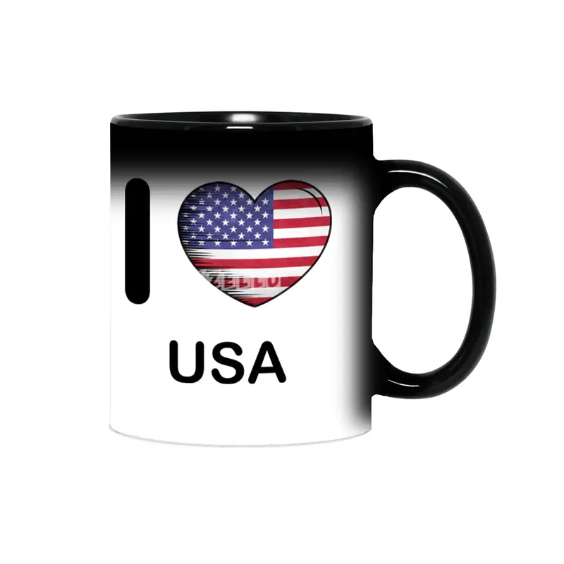 I Love America USA, My Home, My Country Sihirli Kupa