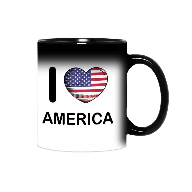 I Love America USA, My Home, My Country Sihirli Kupa