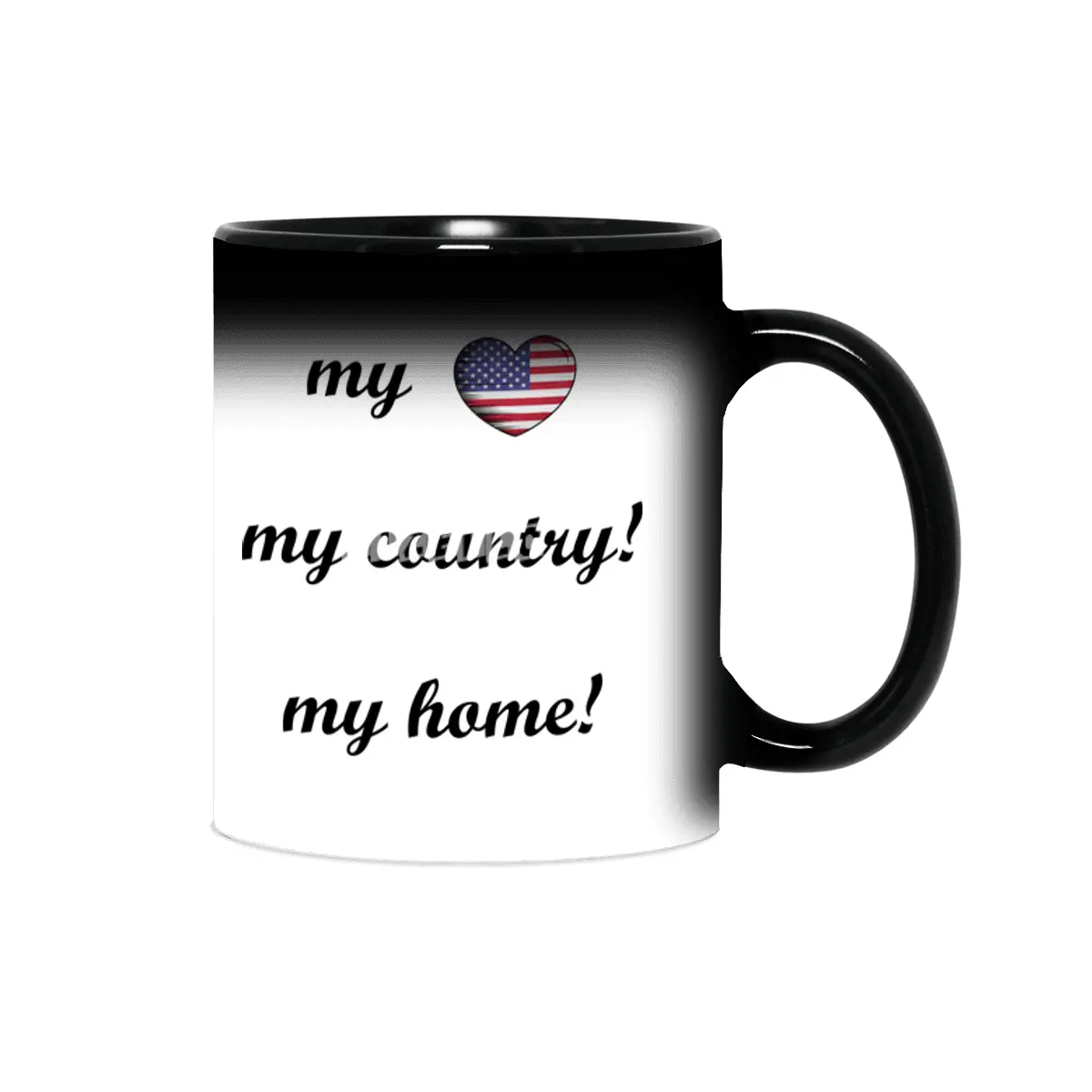 I Love America USA, My Home, My Country Sihirli Kupa
