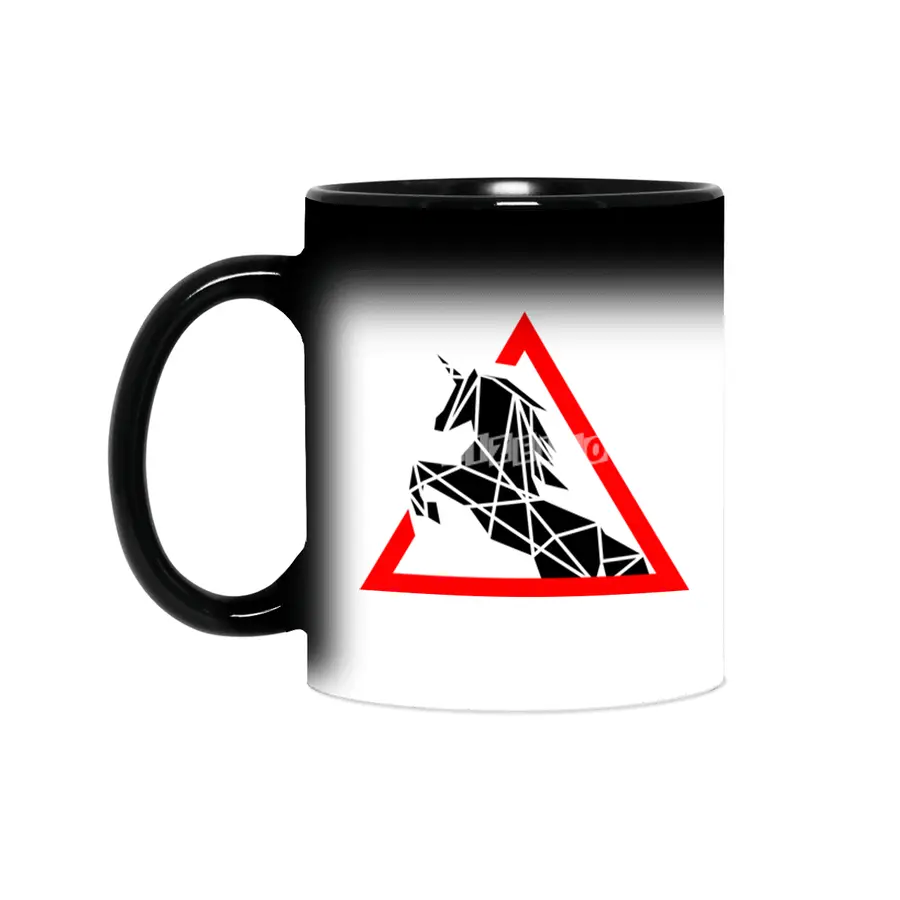Funny Beautiful Unicorn Road Sign Shirt Sihirli Kupa
