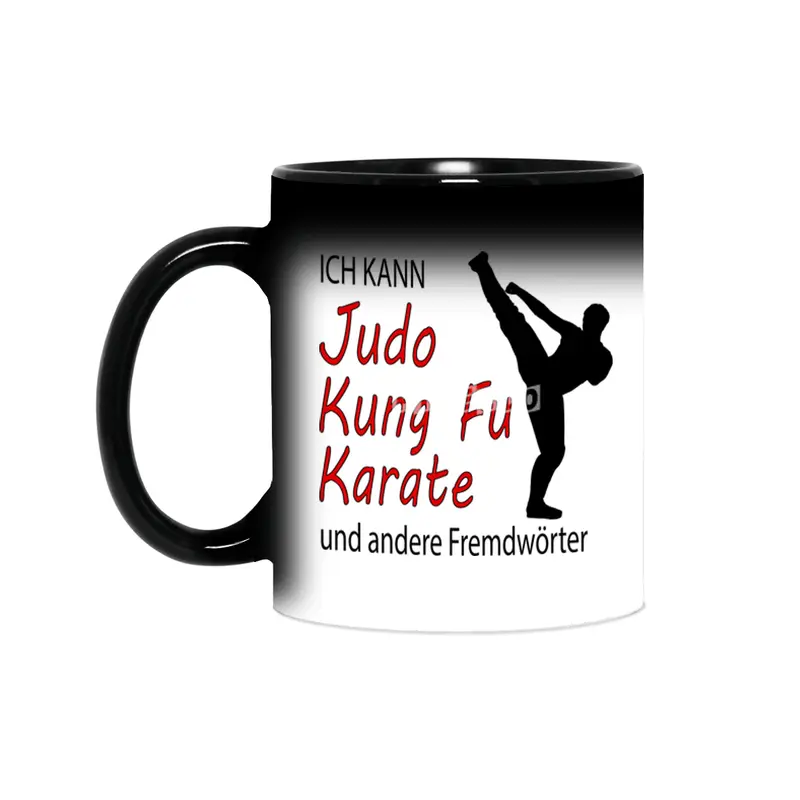 Funny Judo Kung Fu Card Martial Arts Gift Sihirli Kupa