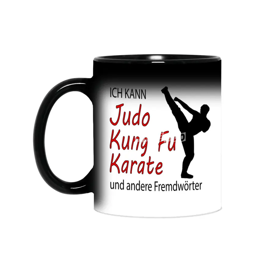 Funny Judo Kung Fu Card Martial Arts Gift Sihirli Kupa