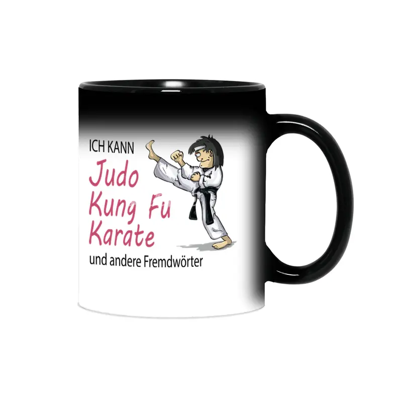 Funny Judo Kung Fu Card Martial Arts Gift Sihirli Kupa