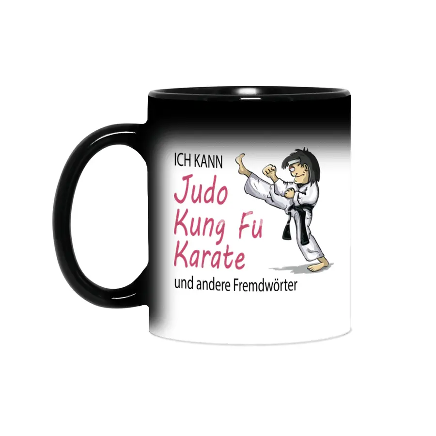 Funny Judo Kung Fu Card Martial Arts Gift Sihirli Kupa