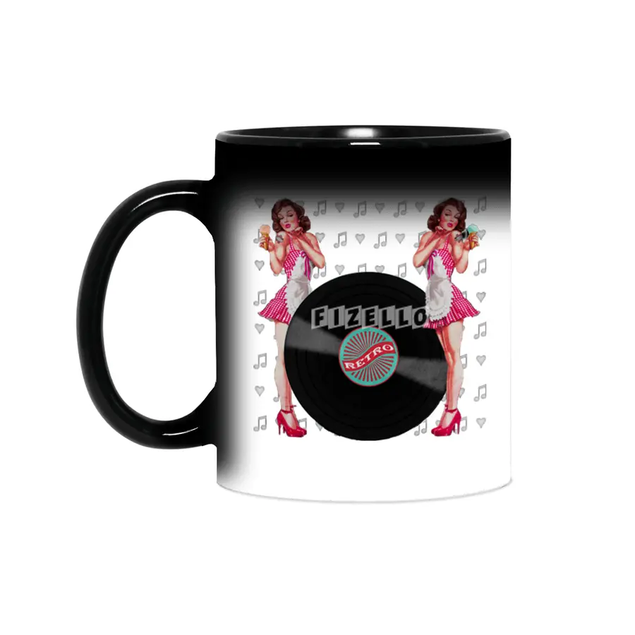 Pin Up Girl Vintage Retro Women Shirt Sihirli Kupa
