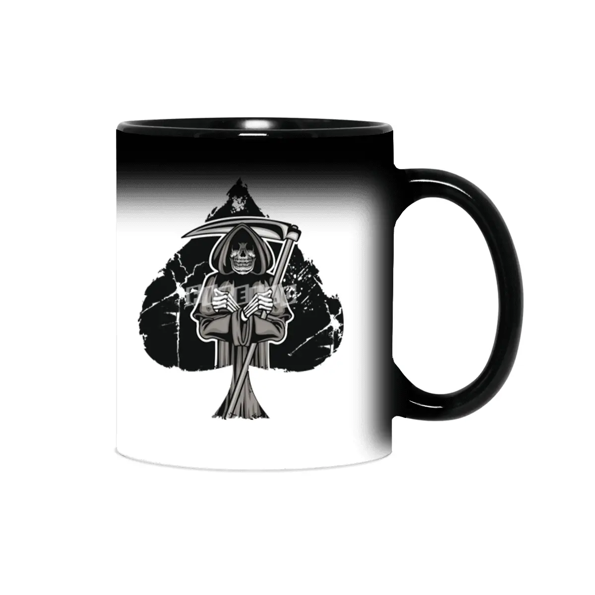 Poker Ace Of Spades Skull Las Vegas Gift Sihirli Kupa