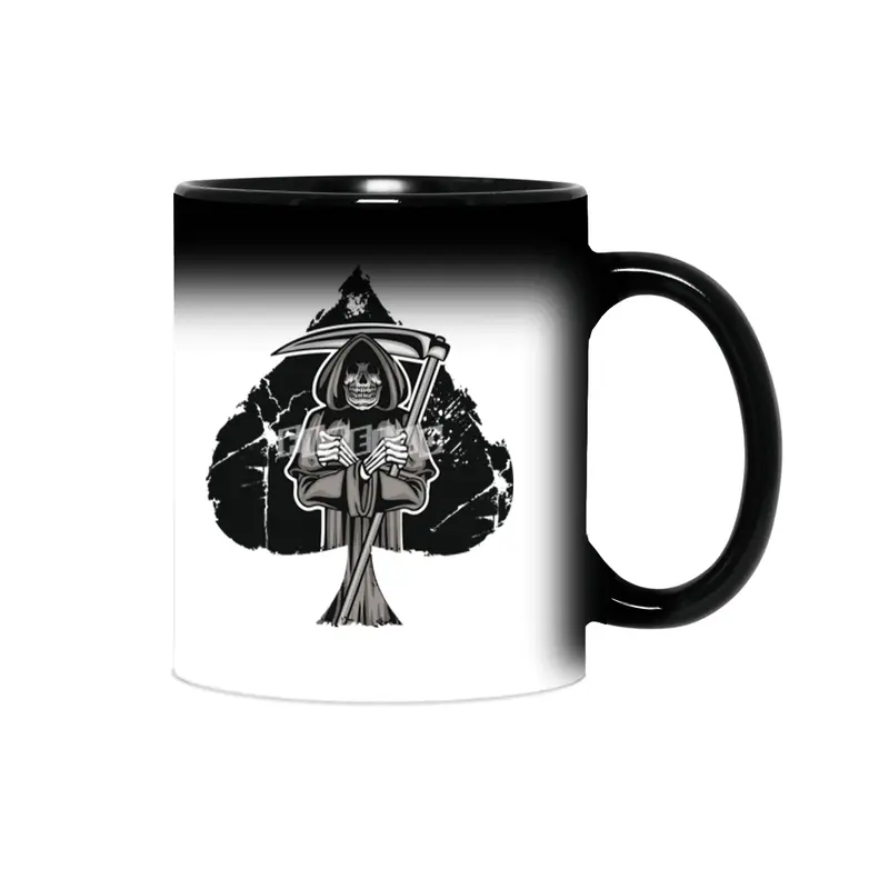 Poker Ace Of Spades Skull Las Vegas Gift Sihirli Kupa