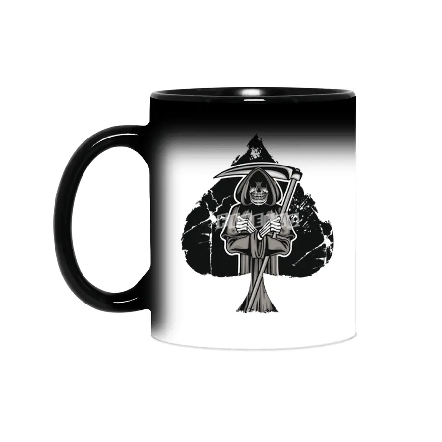 Poker Ace Of Spades Skull Las Vegas Gift Sihirli Kupa