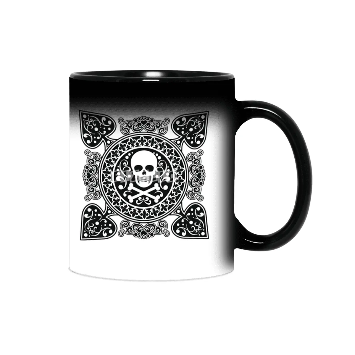 Poker Ace Of Spades Skull Las Vegas Gift Sihirli Kupa