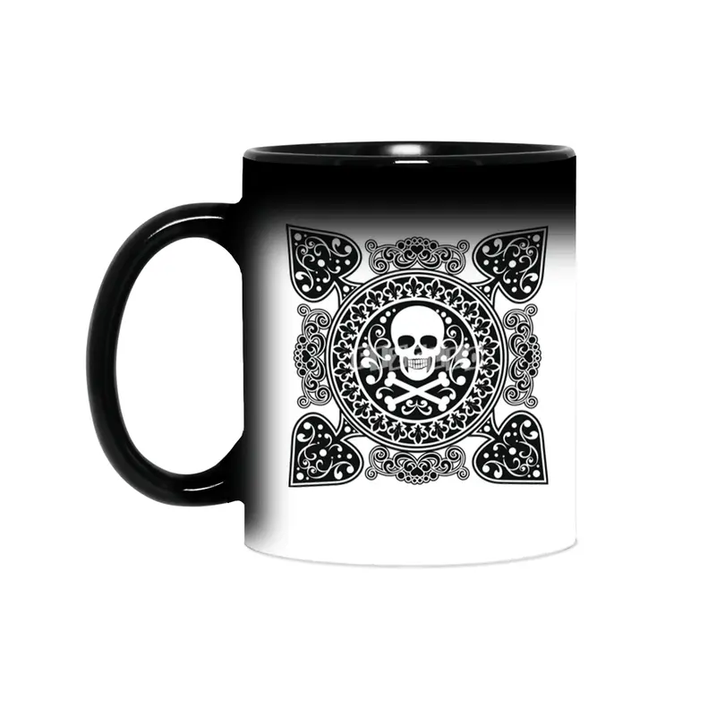 Poker Ace Of Spades Skull Las Vegas Gift Sihirli Kupa