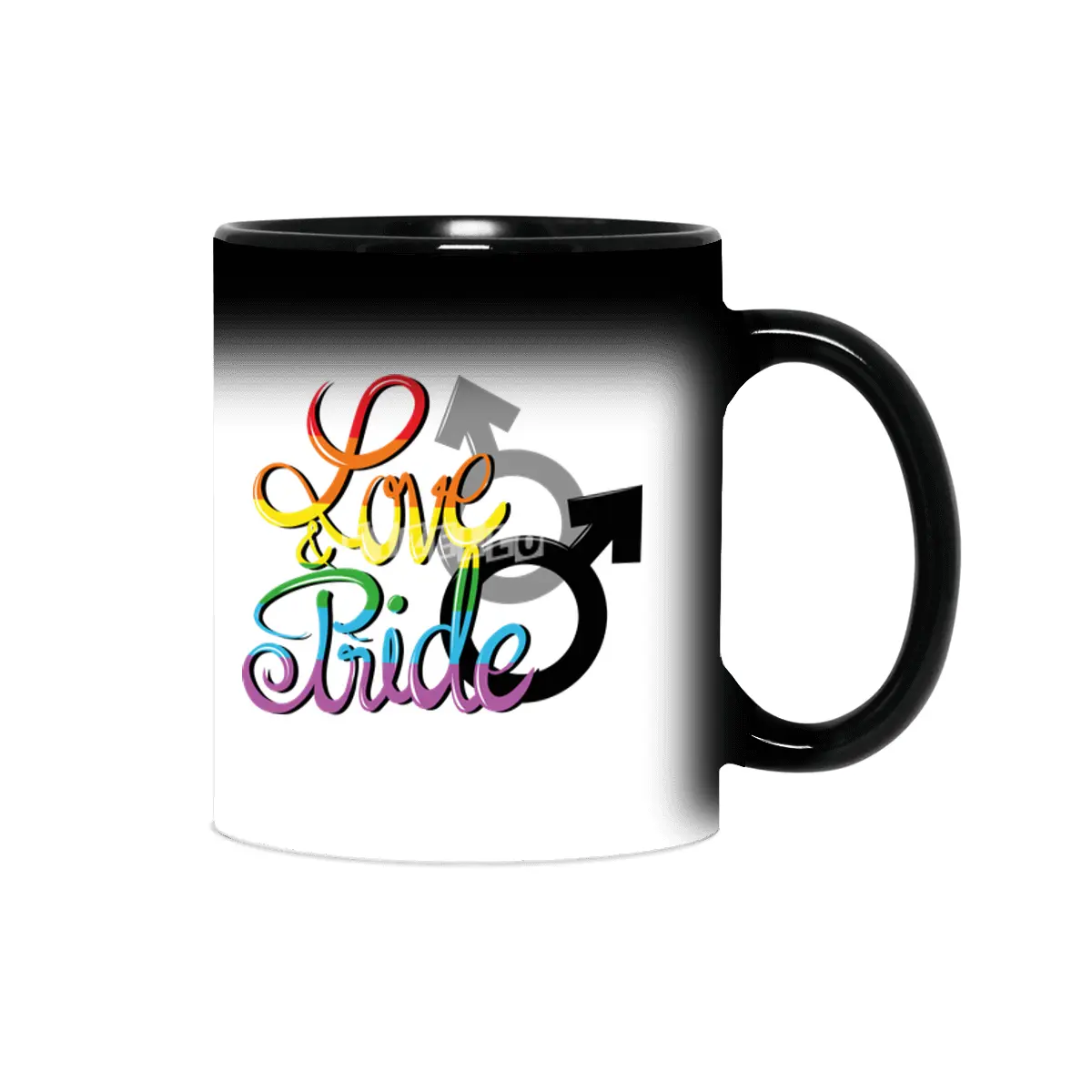 Rainbow Gay Lesbian Transgender Bisexual Love Sihirli Kupa