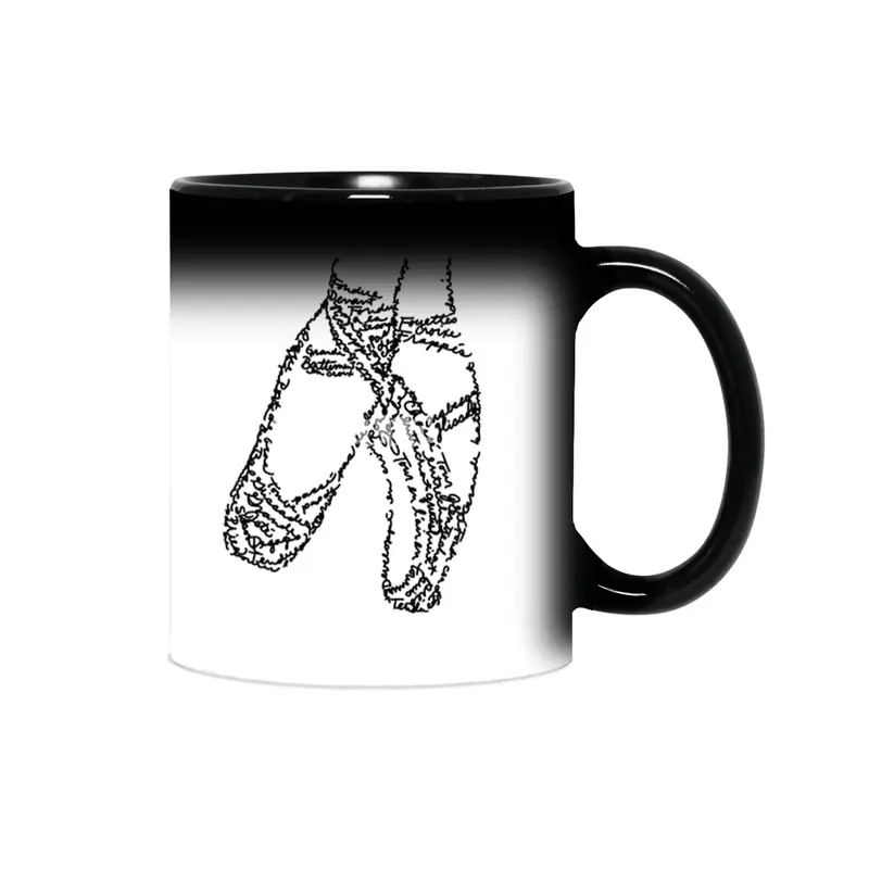 Ballet Pointe Shoes Word Art Sihirli Kupa