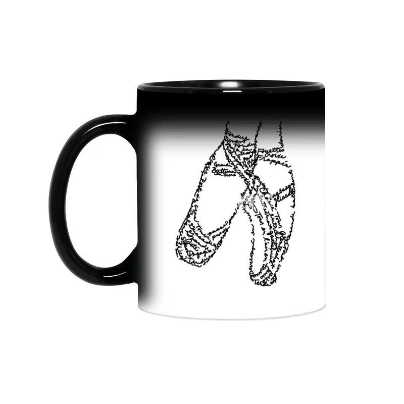 Ballet Pointe Shoes Word Art Sihirli Kupa