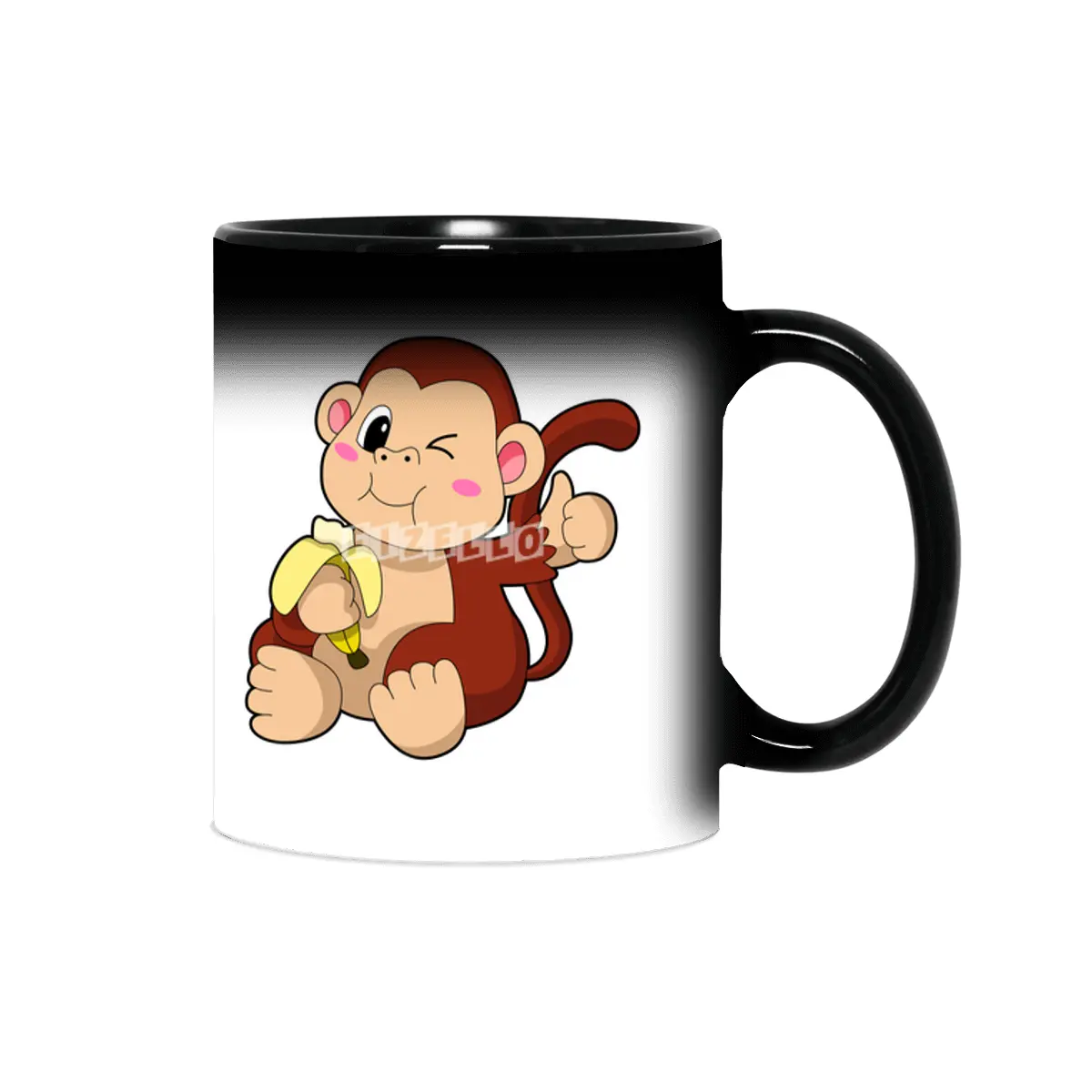 Baby Monkey with Banana Sihirli Kupa