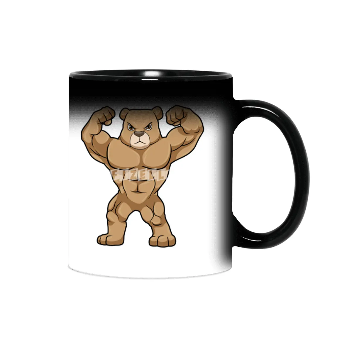 Bear as Bodybuilder with big Muscles Sihirli Kupa