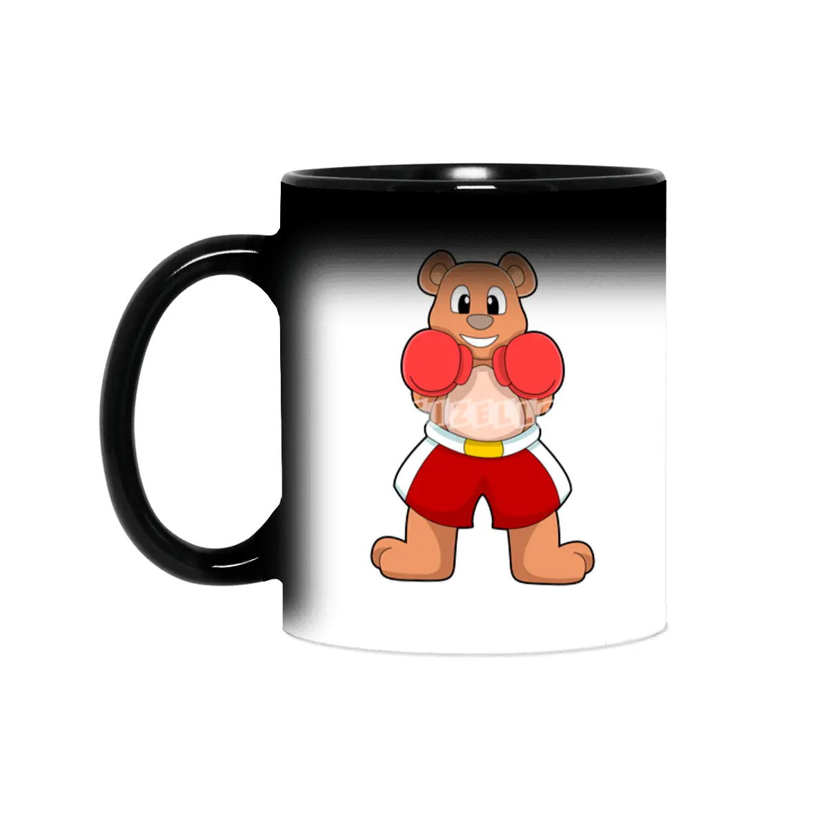 Bear as Boxer with Boxing gloves Sihirli Kupa