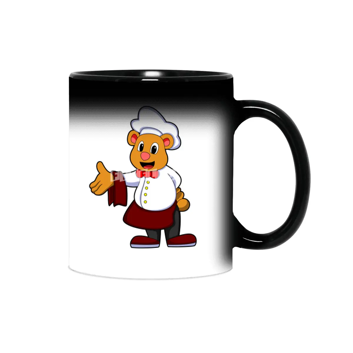 Bear as Cook with a Chef's hat Sihirli Kupa