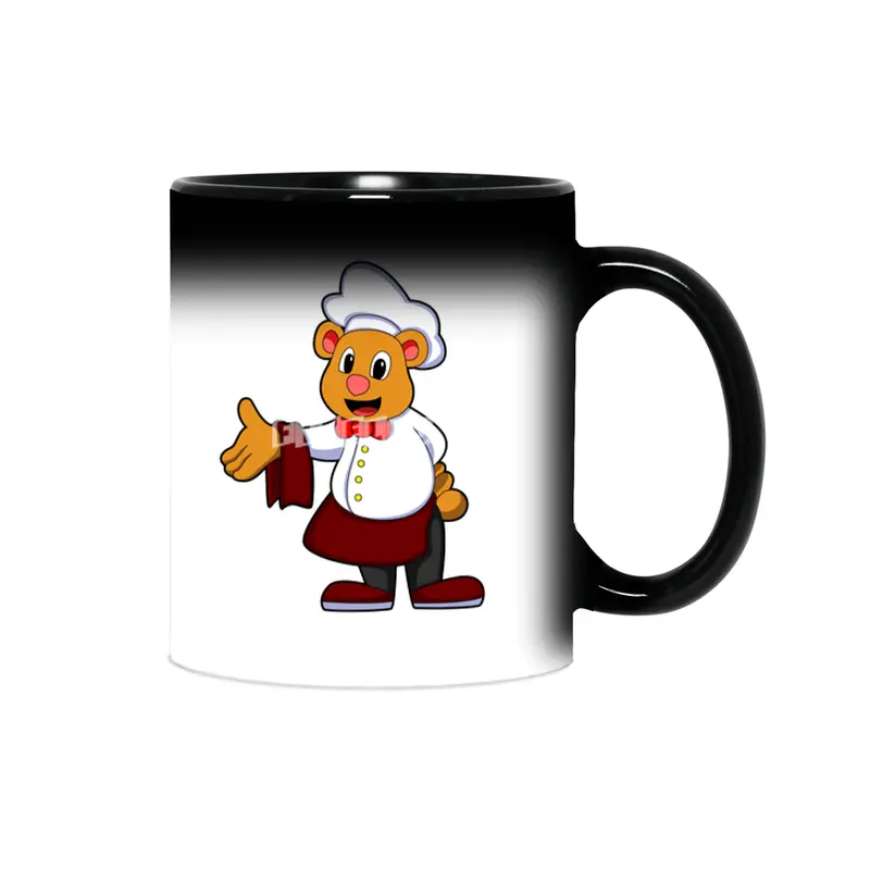 Bear as Cook with a Chef's hat Sihirli Kupa
