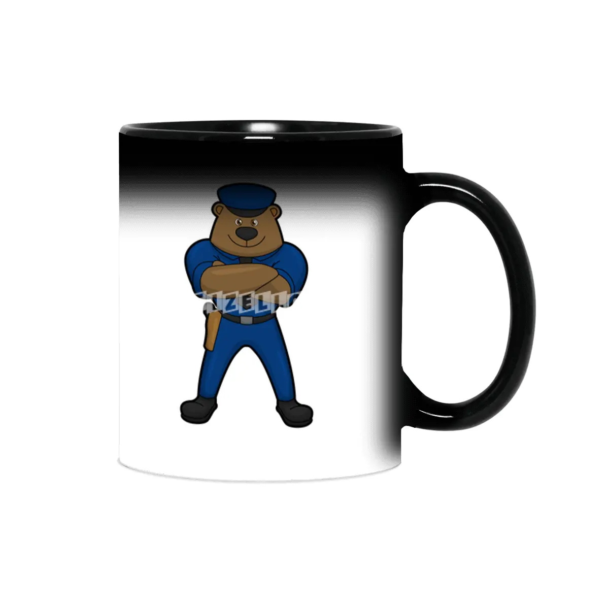 Bear as Police officer with Gun Sihirli Kupa