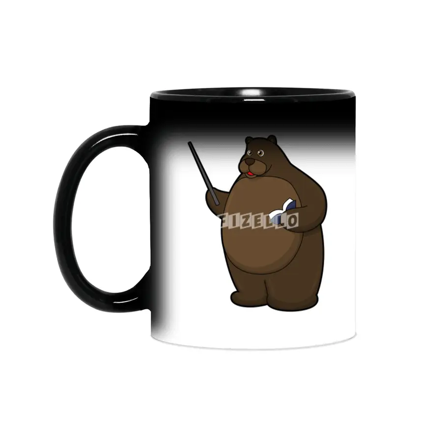 Bear as Teacher with Book & Pointer Sihirli Kupa