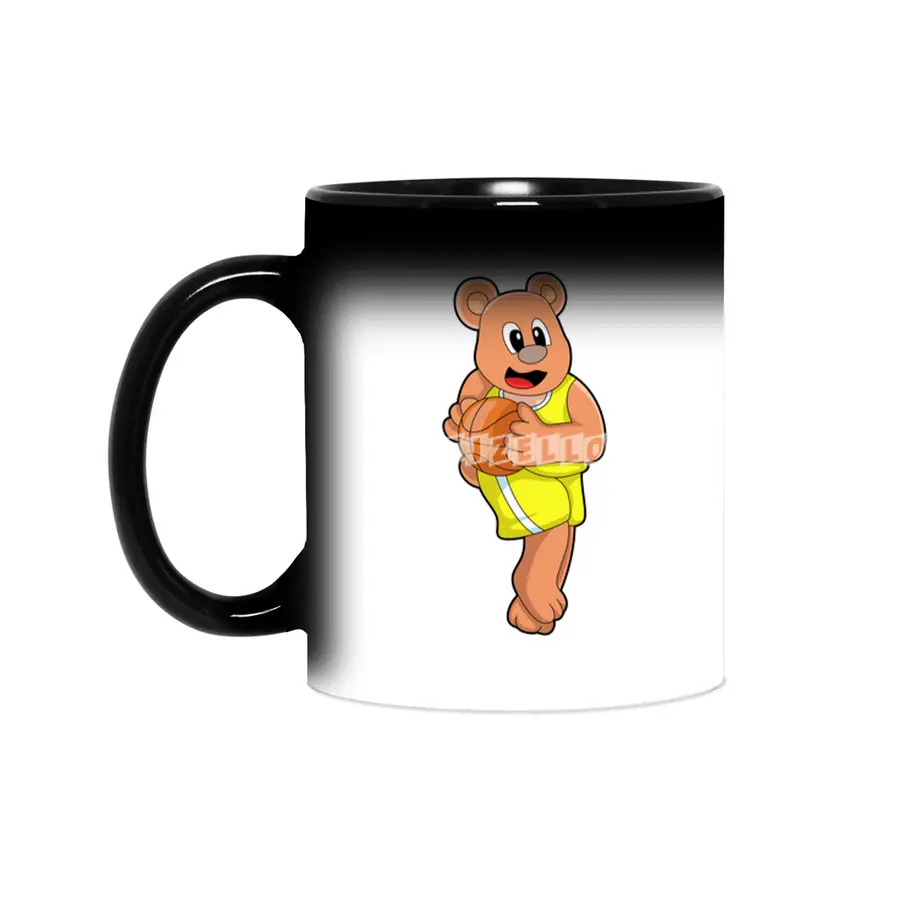 Bear at Basketball Sports Sihirli Kupa