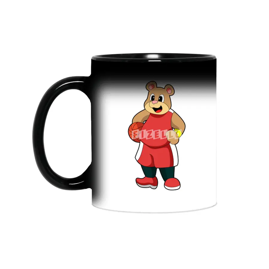 Bear at Basketball Sports Sihirli Kupa