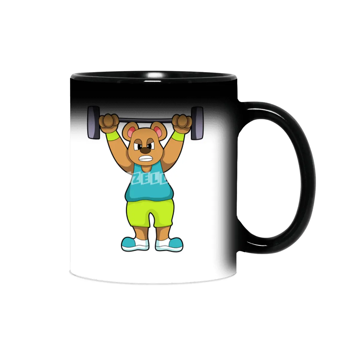 Bear at Bodybuilding with Barbell Sihirli Kupa