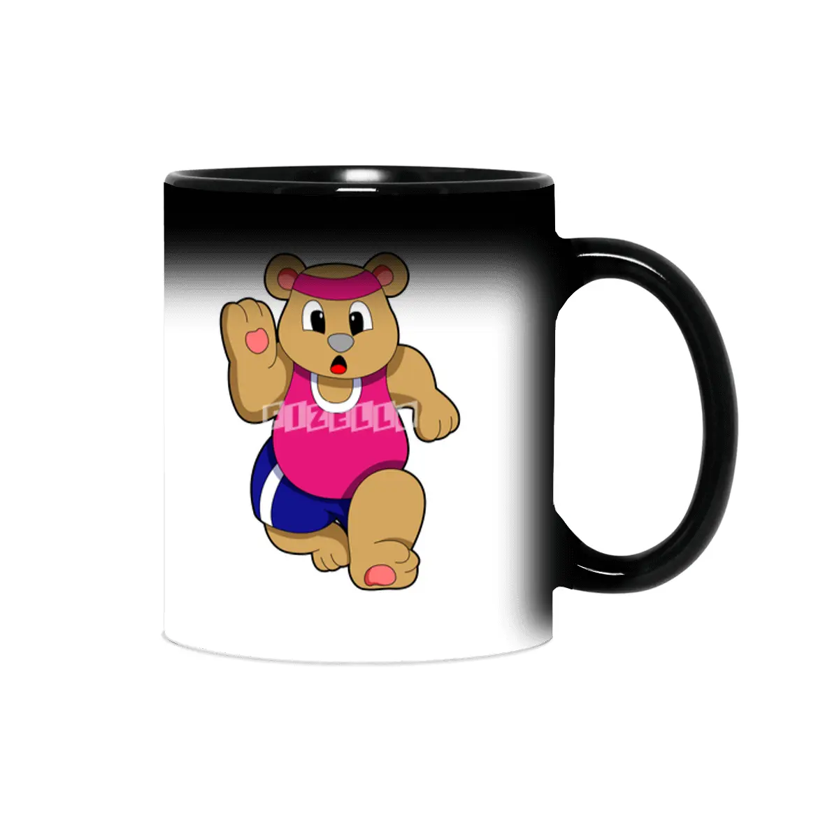 Bear at Fitness - Jogging with Headband Sihirli Kupa