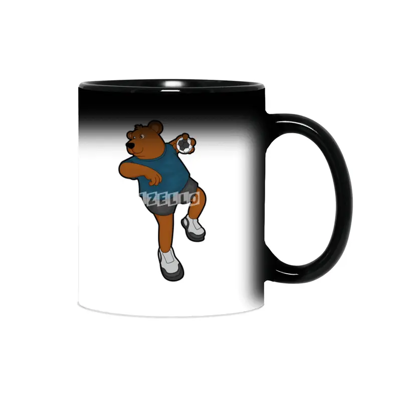 Bear at Handball player with Handball Sihirli Kupa