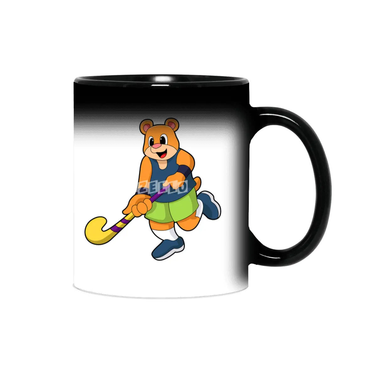 Bear at Hockey with Hockey bat Sihirli Kupa