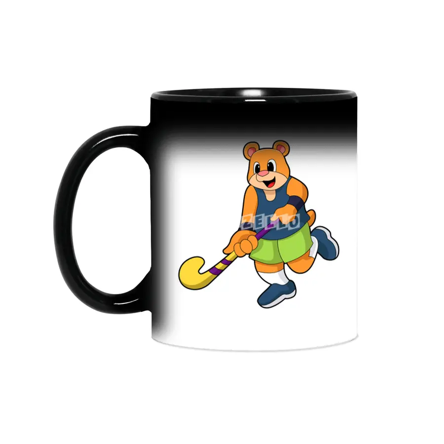 Bear at Hockey with Hockey bat Sihirli Kupa