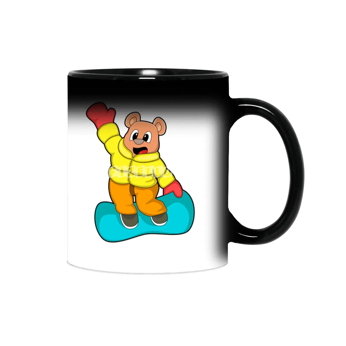 Bear at Snowboard Sports Sihirli Kupa